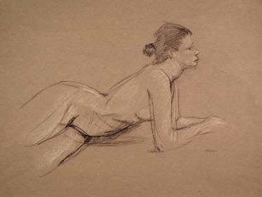 Original Figurative Nude Drawings by Lori Markman