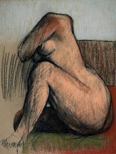 Original Expressionism Nude Drawings by Lori Markman