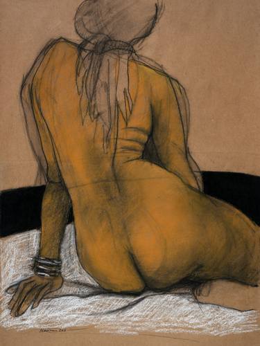 Original Figurative Nude Drawings by Lori Markman