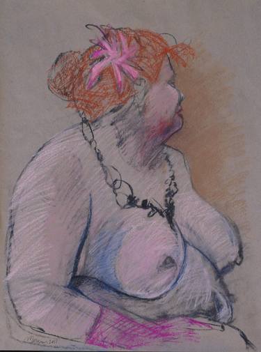 Original Figurative Women Drawings by Lori Markman