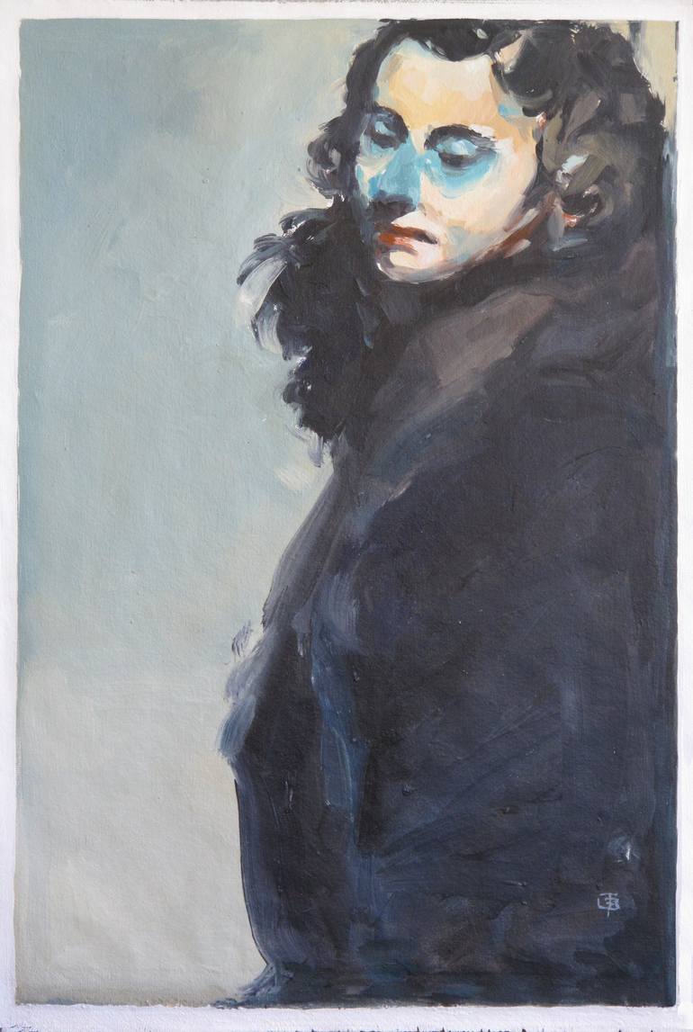Original Figurative Portrait Painting by Tony Belobrajdic