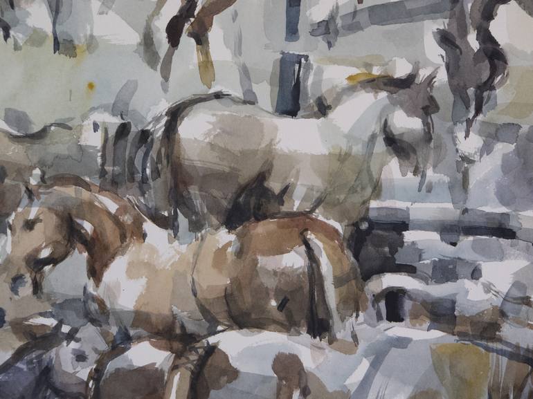 Original Abstract Horse Painting by Tony Belobrajdic