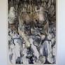 On easel
