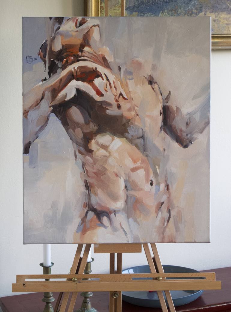 Original Dada Beach Painting by Tony Belobrajdic