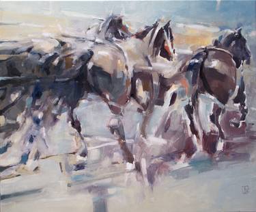 Print of Horse Paintings by Tony Belobrajdic