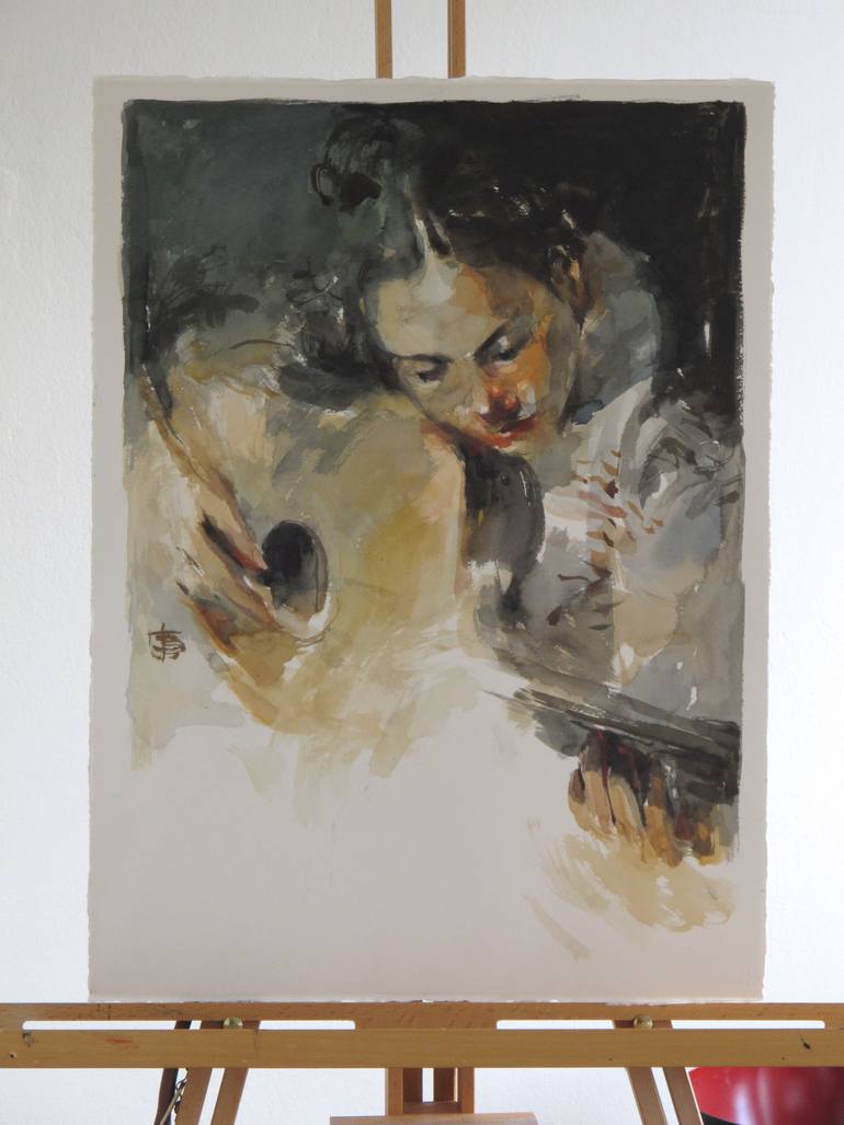 Original Figurative Music Painting by Tony Belobrajdic