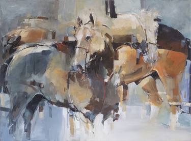 Print of Figurative Horse Paintings by Tony Belobrajdic