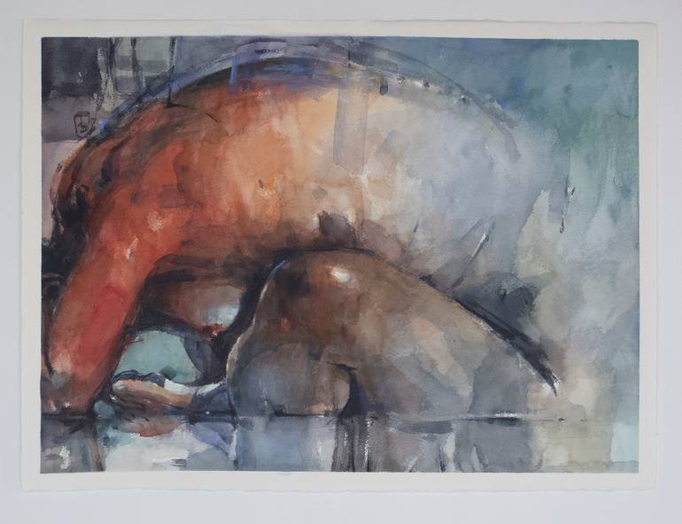 Original Conceptual Nude Painting by Tony Belobrajdic