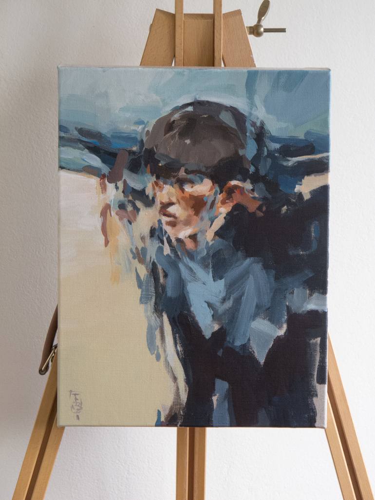 Original Portrait Painting by Tony Belobrajdic