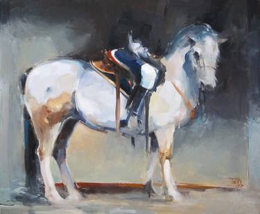 Original Figurative Horse Paintings by Tony Belobrajdic