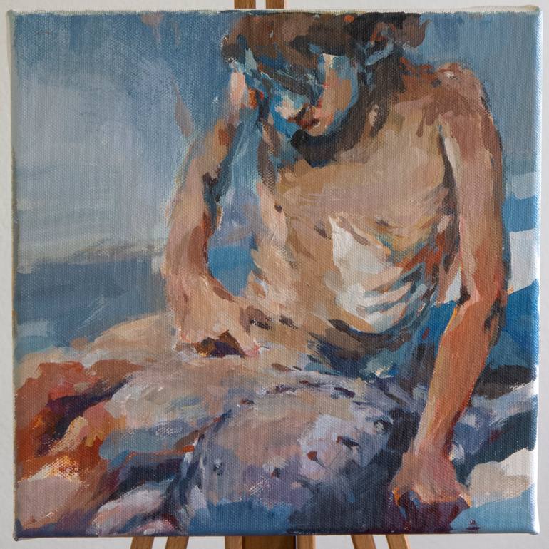 Original Figurative Nude Painting by Tony Belobrajdic