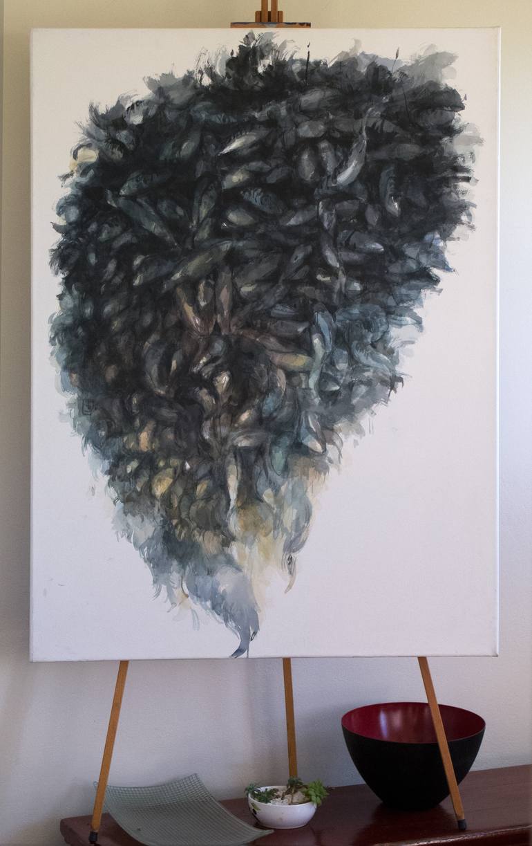 Original Expressionism Animal Painting by Tony Belobrajdic