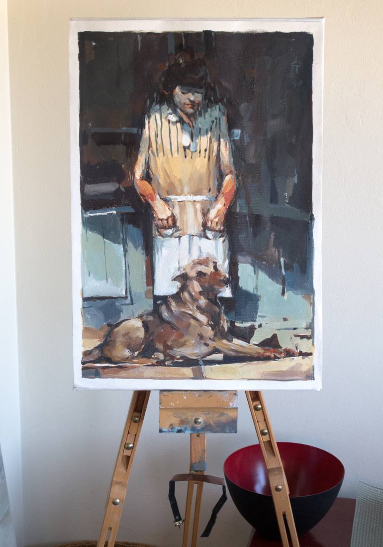 Original Expressionism Animal Painting by Tony Belobrajdic