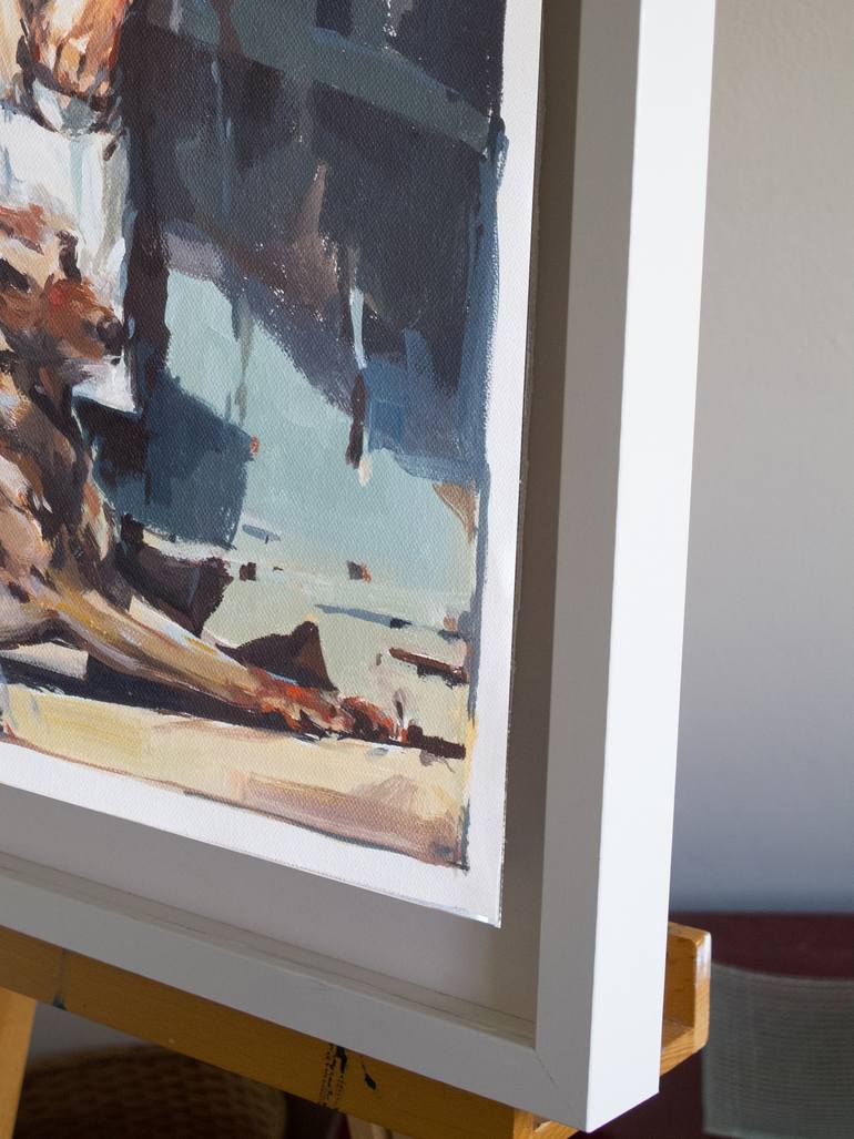 Original Expressionism Animal Painting by Tony Belobrajdic