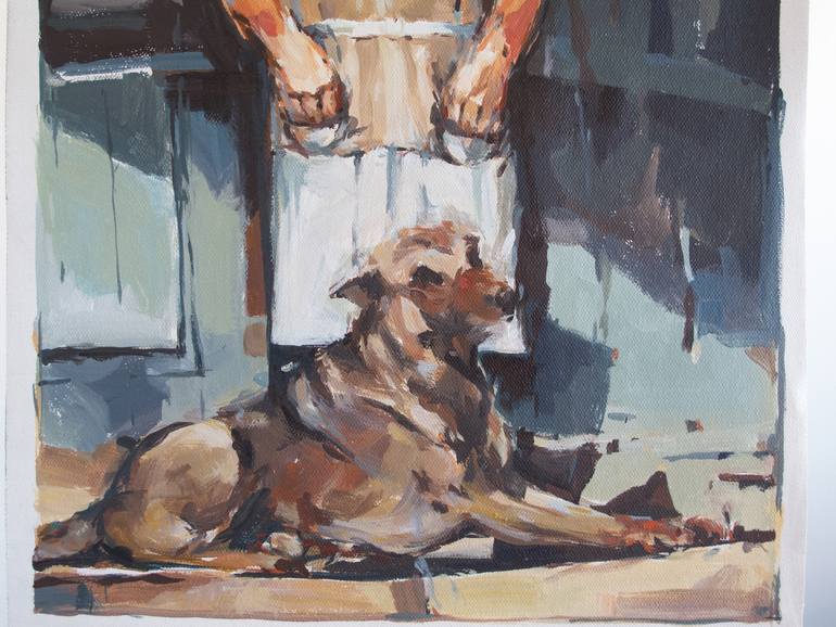 Original Expressionism Animal Painting by Tony Belobrajdic