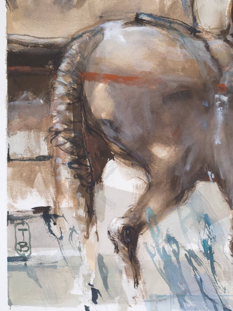 Original Figurative Horse Drawing by Tony Belobrajdic