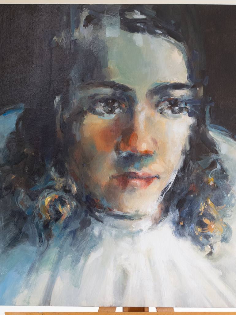 Original Portrait Painting by Tony Belobrajdic