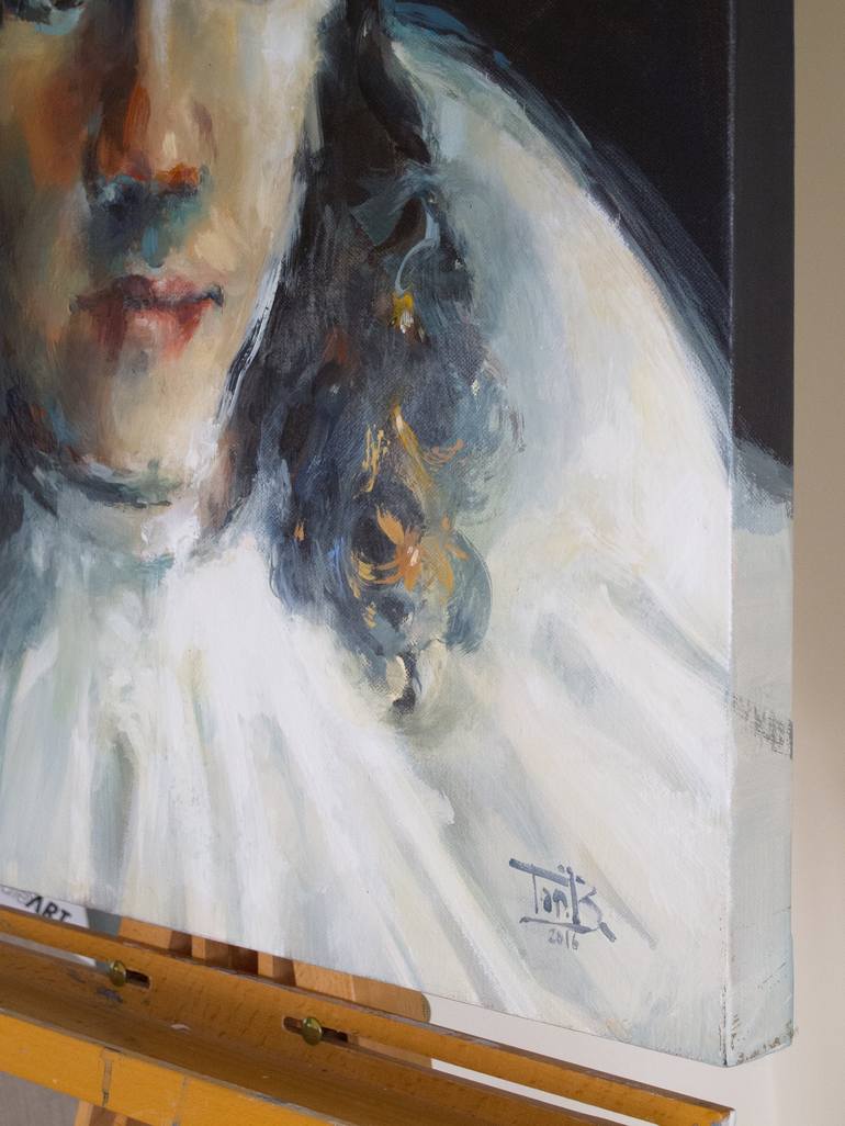 Original Portrait Painting by Tony Belobrajdic