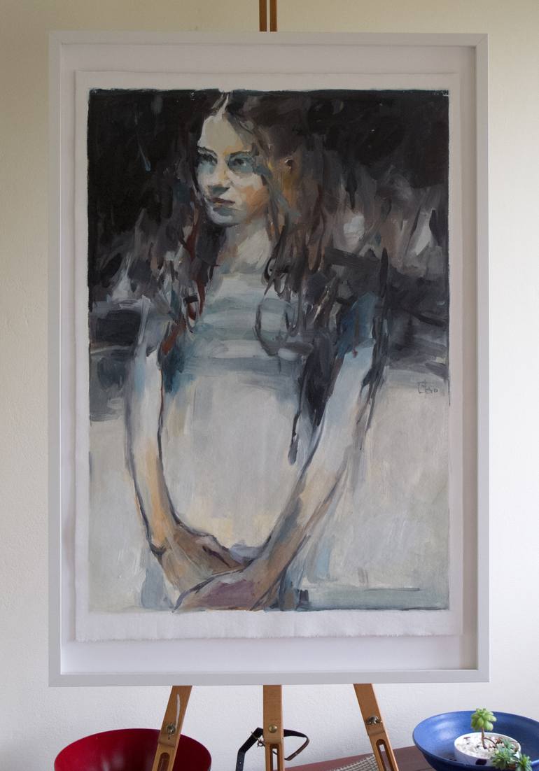 Original Figurative People Painting by Tony Belobrajdic