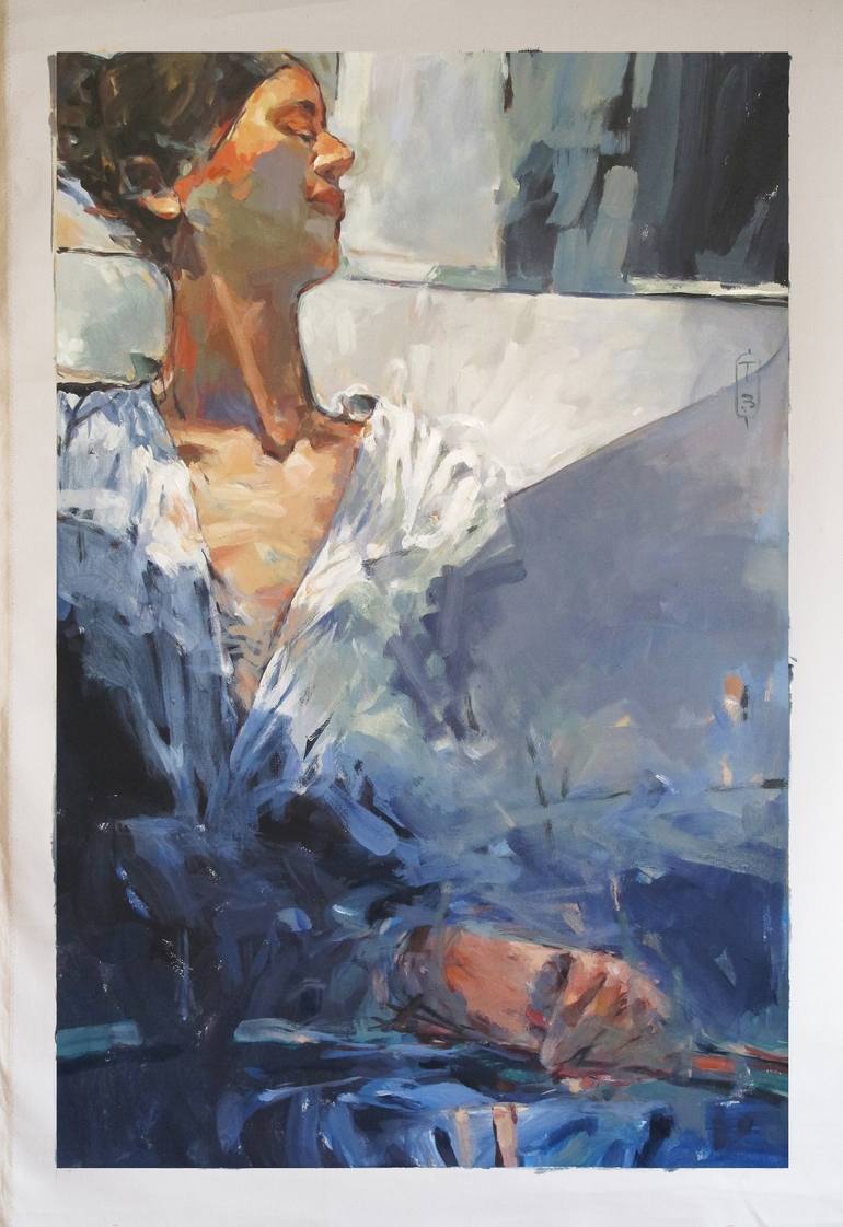 Original Figurative Mortality Painting by Tony Belobrajdic