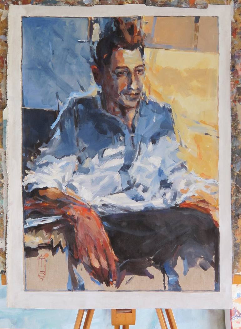 Original Portrait Painting by Tony Belobrajdic