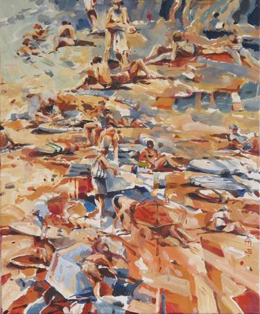 Original Beach Paintings by Tony Belobrajdic