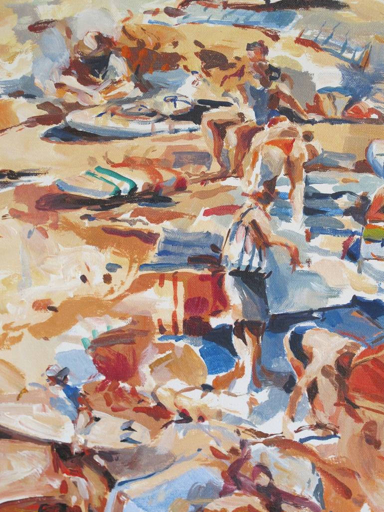 Original Beach Painting by Tony Belobrajdic