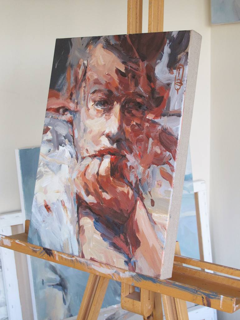 Original Figurative People Painting by Tony Belobrajdic