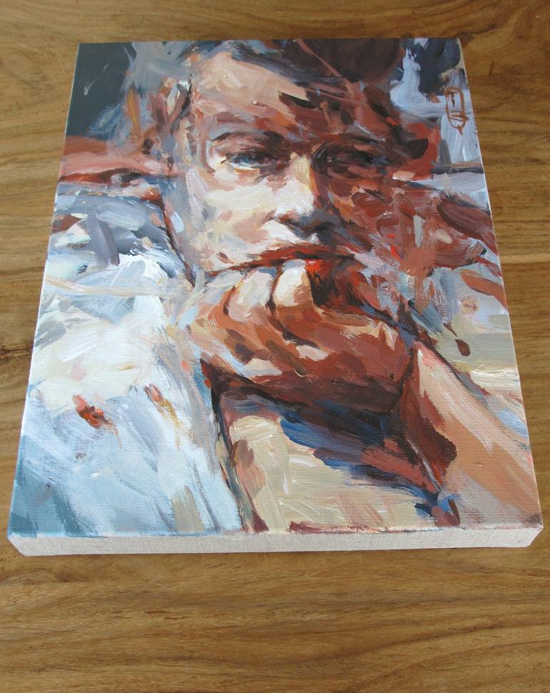 Original Portrait Painting by Tony Belobrajdic