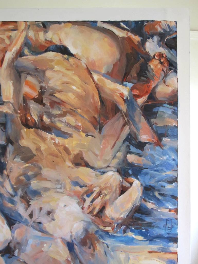 Original Figurative Nude Painting by Tony Belobrajdic