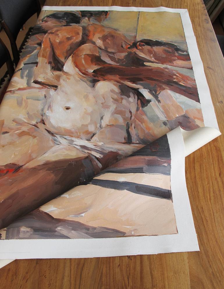 Original Figurative Body Painting by Tony Belobrajdic