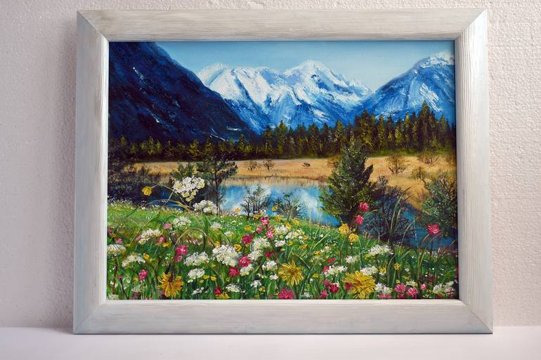 Original Modernism Landscape Painting by Svitlana Kalaidzhy