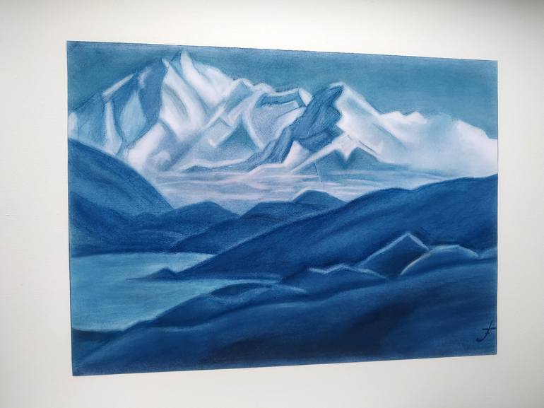 Original Minimalism Landscape Drawing by Svitlana Kalaidzhy