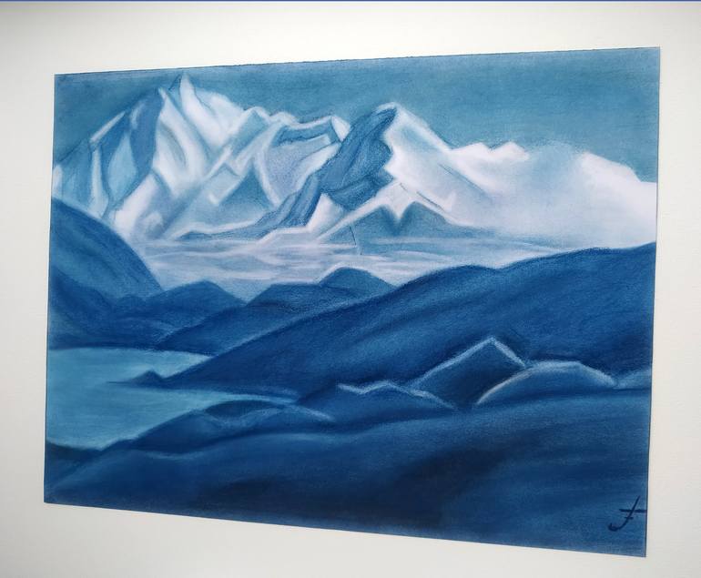 Original Minimalism Landscape Drawing by Svitlana Kalaidzhy