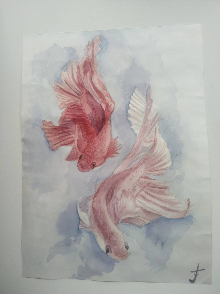 Original Illustration Animal Painting by Svitlana Kalaidzhy