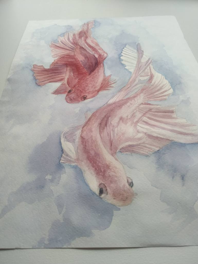Original Illustration Animal Painting by Svitlana Kalaidzhy