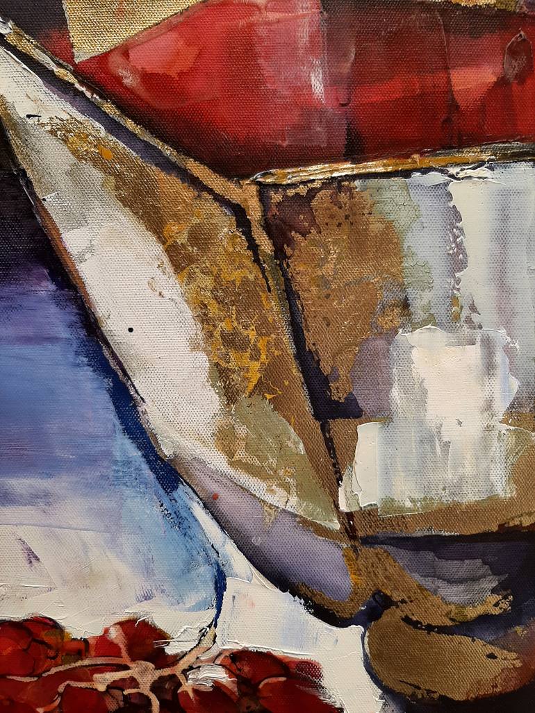 Original Art Deco Architecture Painting by Elena Starostina