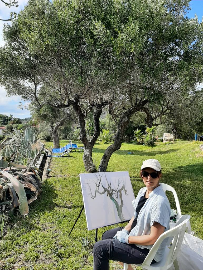 Original Impressionism Nature Painting by Elena Starostina