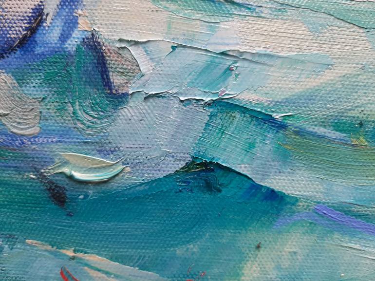 Original Impressionism Seascape Painting by Elena Starostina