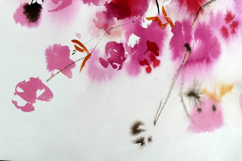 Original Impressionism Floral Painting by Elena Starostina