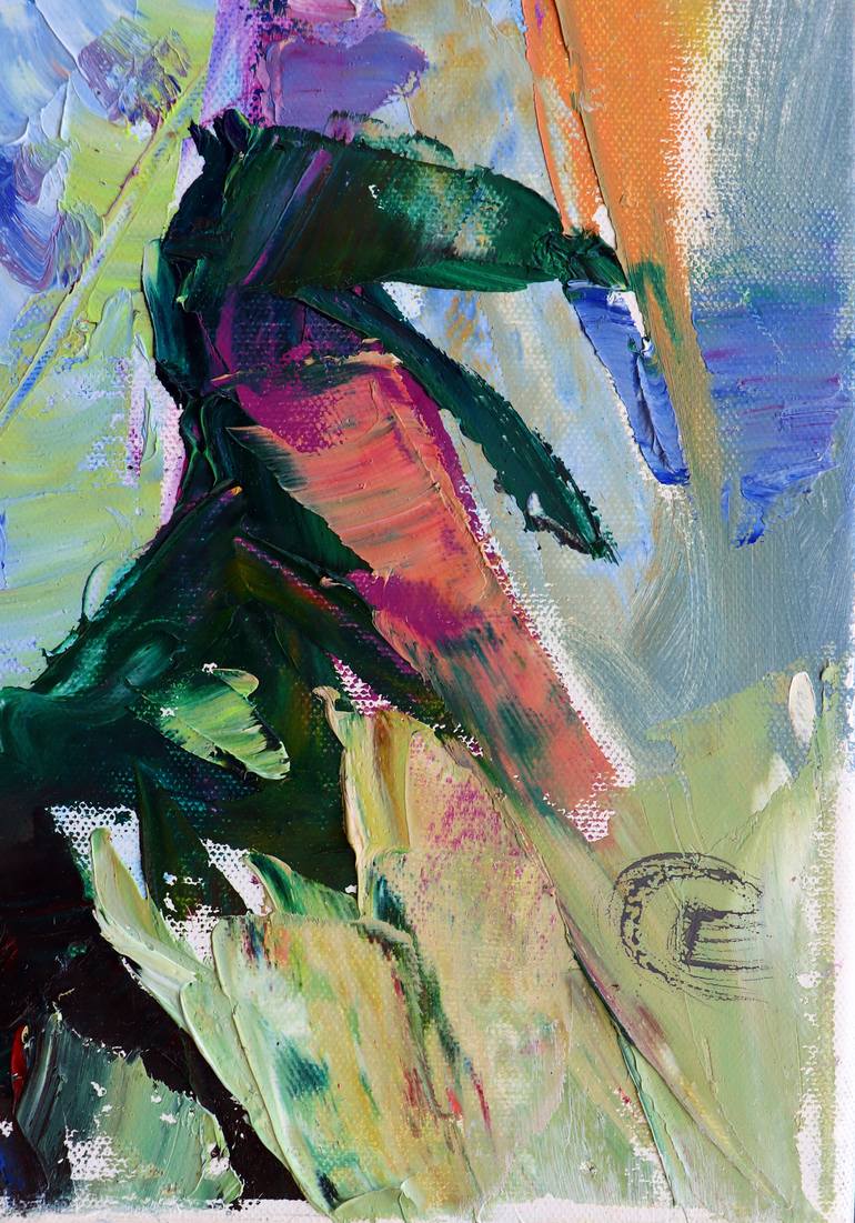 Original Impressionism Floral Painting by Elena Starostina