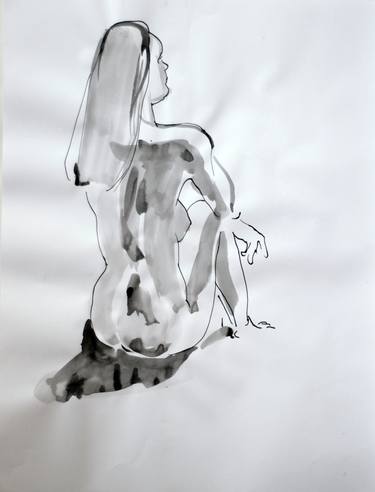 Original Nude Drawings by Elena Starostina
