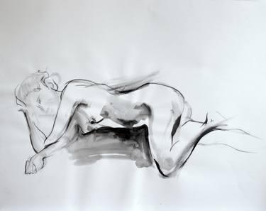 Original Figurative Nude Drawings by Elena Starostina