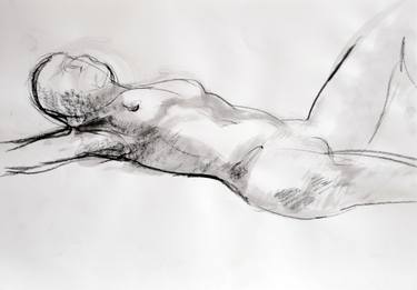 Original Figurative Nude Drawings by Elena Starostina