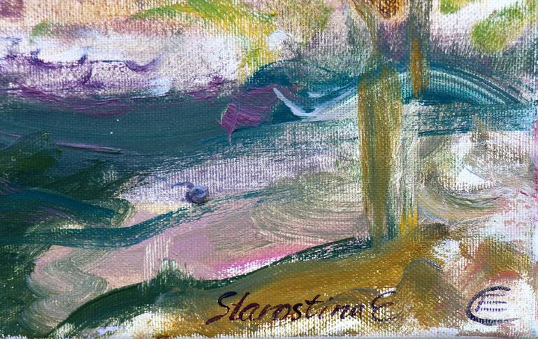 Original Impressionism Landscape Painting by Elena Starostina