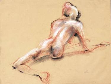 Original Minimalism Nude Drawings by Elena Starostina
