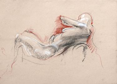 Original Realism Nude Drawings by Elena Starostina