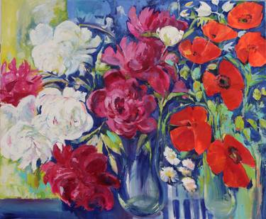 Original Impressionism Floral Paintings by Elena Starostina