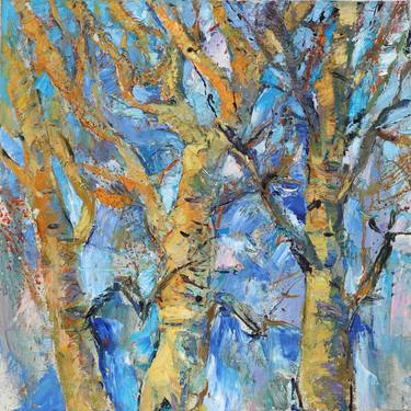 Original Impressionism Tree Paintings by Elena Starostina