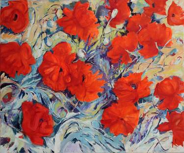 Original Impressionism Floral Paintings by Elena Starostina